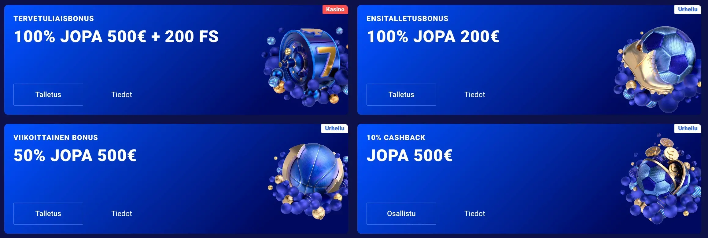 Erilaisia ​​kampanjoita Frumzi casino